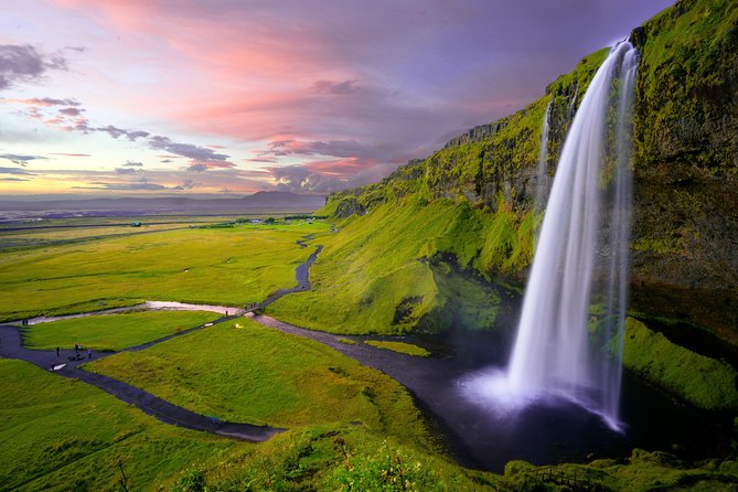7 Day Iceland with Reykjavik Blue Lagoon Snæfellsnes | Golden Circle | South.... - Day 4 South Coast: Seljalandsfoss behind the waterfall, then glacier ice at Jökulsárlón