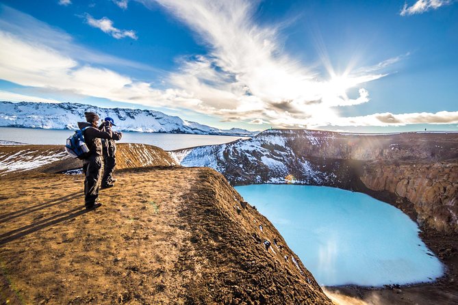 Askja & Holuhraun, Super Jeep Day Tour from Lake Myvatn - Stop 5: Askja caldera, the main event (and why timing changes)