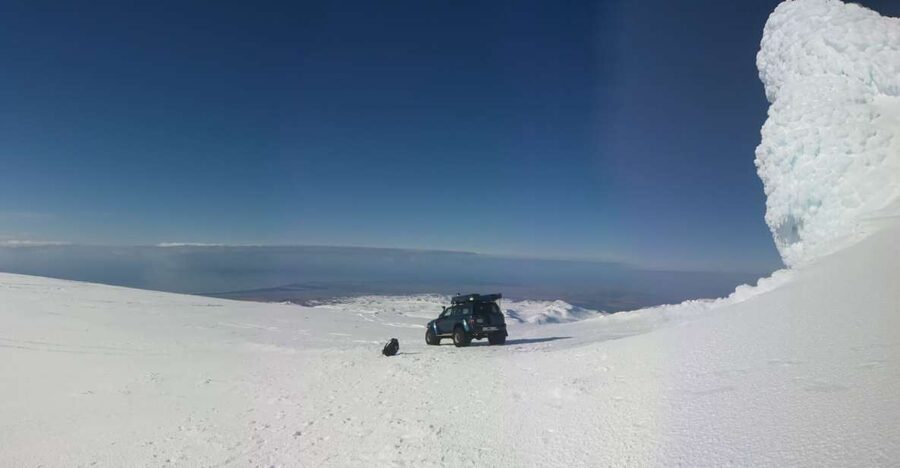 Eyjafjallajökull Volcano and Glacier Jeep Tour - Where the guide work shows up on Eyjafjallajökull