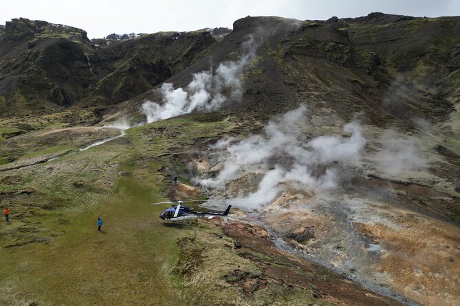 Fire and Ice Helicopter Tour: Glacier and Hengill Geothermal Area - Hengill geothermal landing: hot springs and boiling mud pots up close