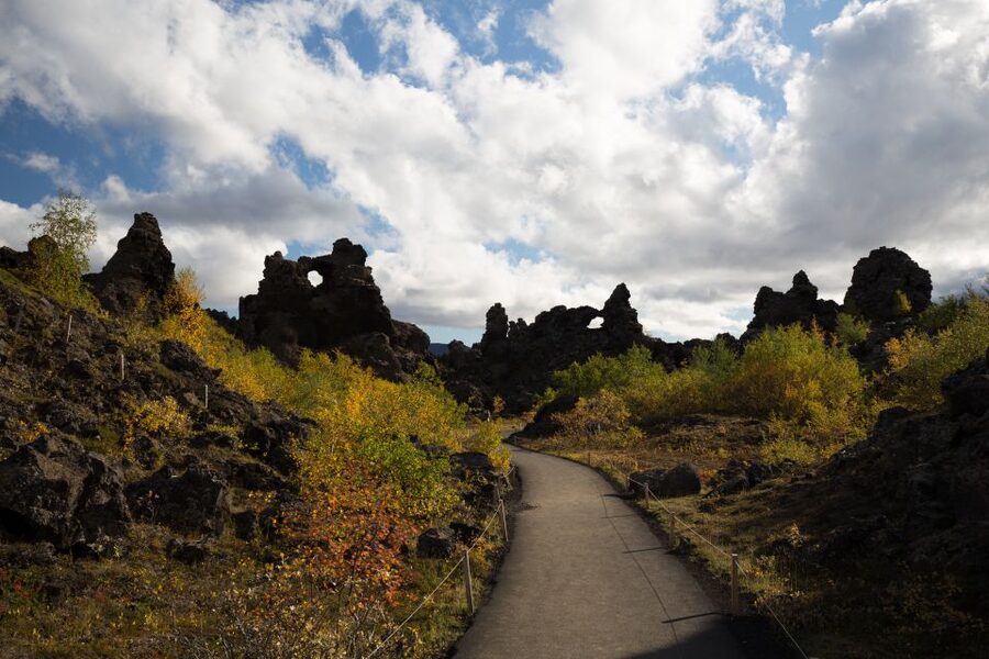 From Akureyri: Myvatn Lake, Craters, & Waterfall Tour - Meeting point at Gránufélagsgata 50, plus two cruise port options
