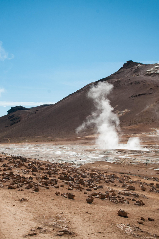 From Akureyri: Mývatn Lake & Goðafoss CruiseShip tour +Lunch - Námaskarð geothermal area at Hverir: solfataras and color that shocks you