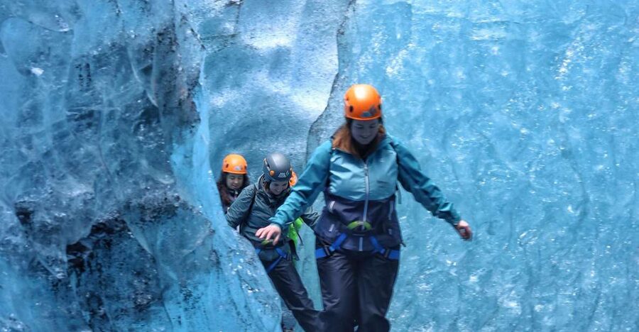 From Jökulsárlón: Ice Cave and Glacier Exploration Tour - How long you will spend inside the cave (and why timing affects photos)