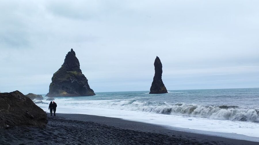 From Reykjavik 2-Day South Coast Tour with Blue Ice Cave - Reynisfjara: the black sand beach that can bite back