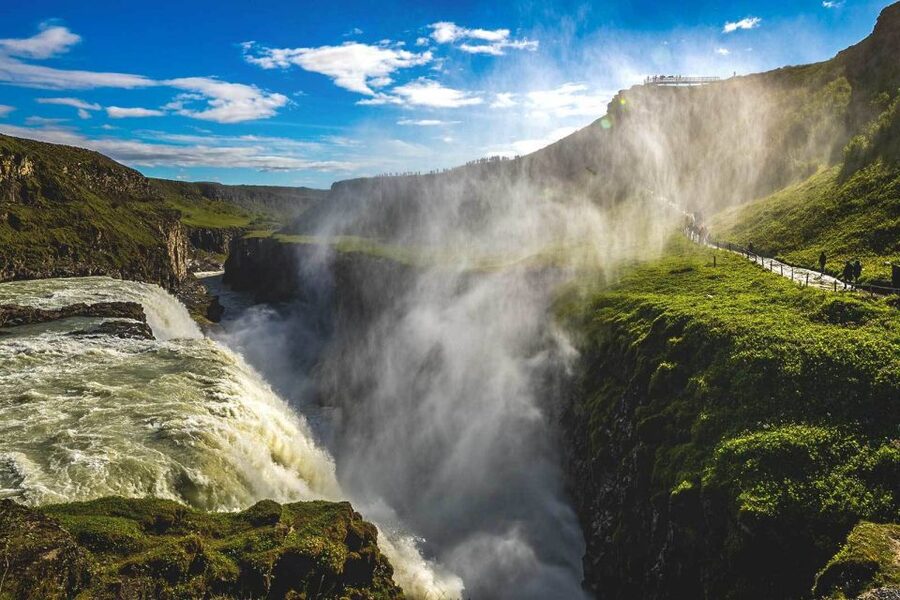 From Reykjavik: Full-Day Horse Riding & Golden Circle Tour - Gullfoss Waterfall: Glacial Power You Can Hear Before You See