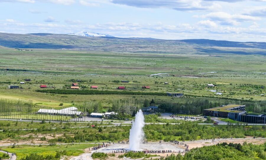 From Reykjavik: Full Day Whale Watching & Golden Circle Tour - Gullfoss: glacial-fed power you feel before you fully process it