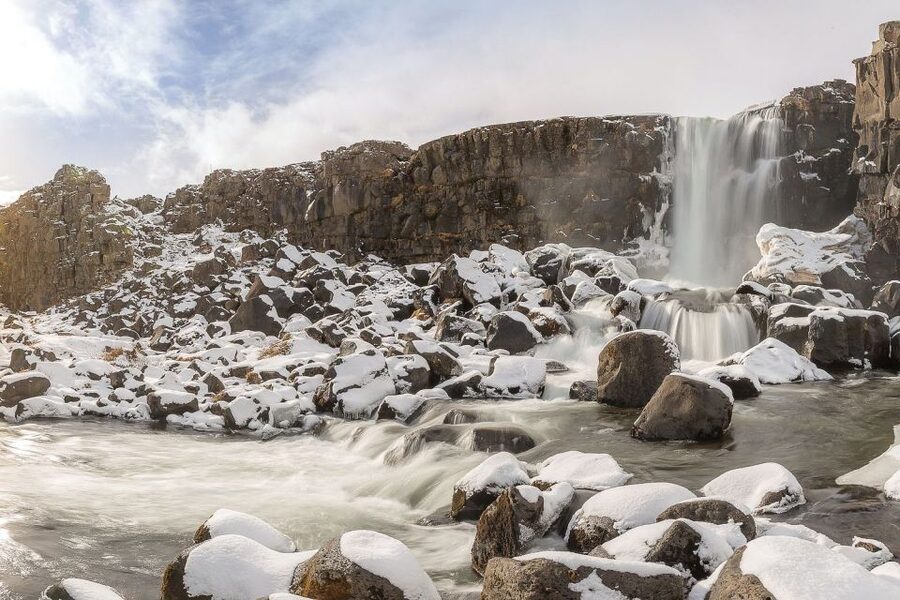 From Reykjavik: Golden Circle and Northern Lights Tour - Gullfoss waterfall: 32 meters of glacial power
