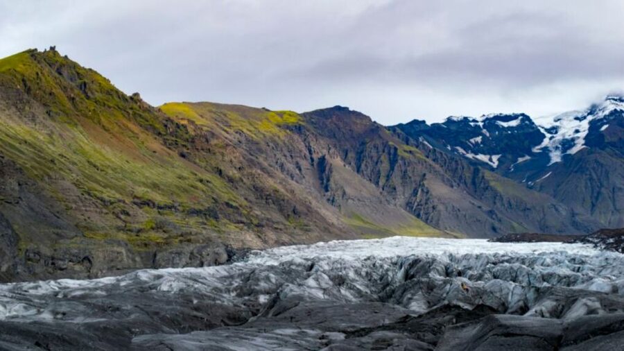 From Reykjavik: Private South Coast Tour in Iceland - Sólheimajökull glacier viewpoint: that ice-on-the-edge feeling