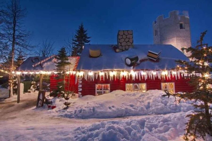 Goðafoss Waterfall, Santa Claus House and Forest Lagoon - Akureyri Santa Claus House and Meeting Jólasveinn