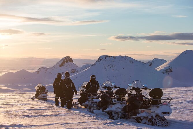 Golden Circle and Glacier Snowmobiling Day Trip from Reykjavik - Geysir geothermal area: powerful eruptions, less rushing