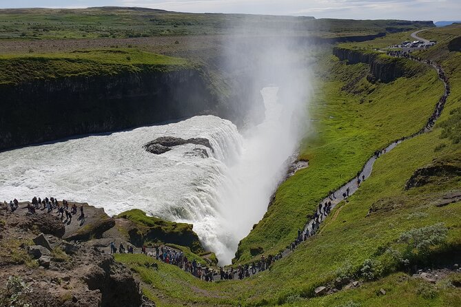 Golden Circle and Kerid Volcanic Crater Small-Group Day Tour - Stop 3: Gullfoss Waterfall and the 32 Meter Reality Check