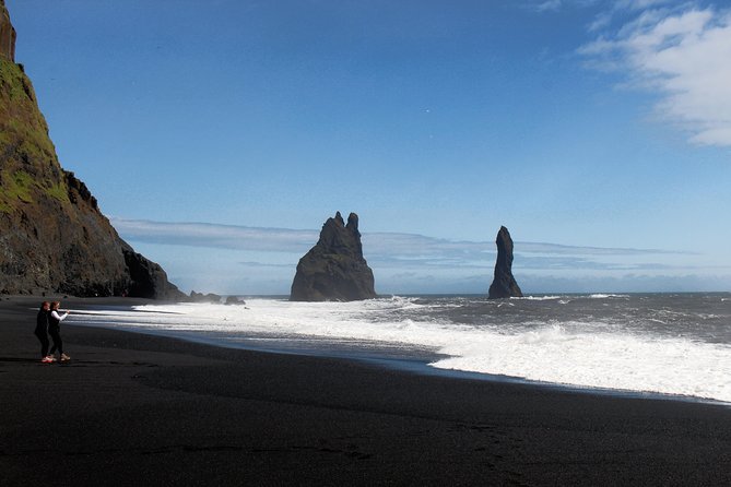 Golden Circle & South Coast Tour - Reynisfjara black sand beach: basalt columns, birds, and the ocean’s force