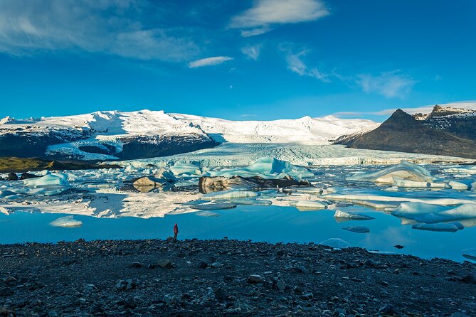 Guided Glacier Lagoon and Diamond Beach Day Trip from Reykjavik - Diamond Beach: black sand with iceberg sparkles