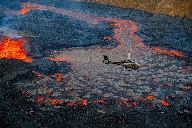 Helicopter Tour Over Iceland’s Reykjanes Volcano Eruption Site - What you may see: lava, steam vents, and cooled craters