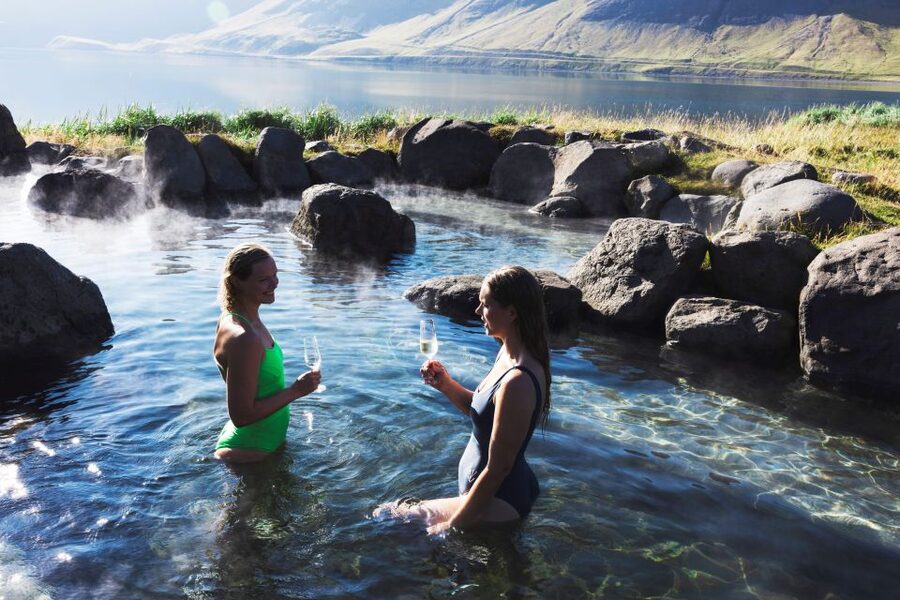 Hvammsvik Hot Springs: Admission Package - Facilities that make the day smoother: lockers, showers, and toiletries