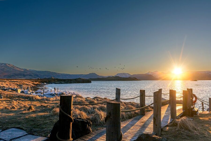 Hvammsvik Hot Springs: Admission Package - Food and the walk-up bar: convenient, but check pace