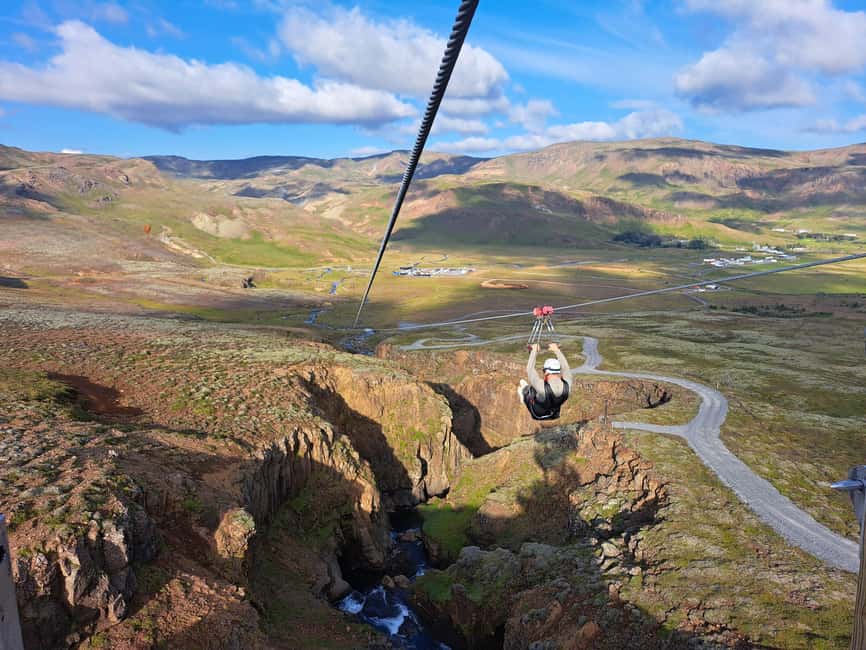 Hveragerdi: Mega Zipline Experience - The 50-minute flow: a clear look at each stop