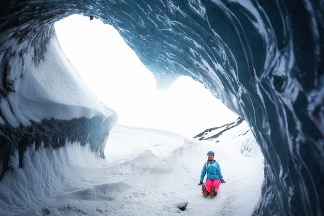 Ice Cave Captured - Professional Photos Included - Equipment and Safety: Helmet, Harness, Crampons Included