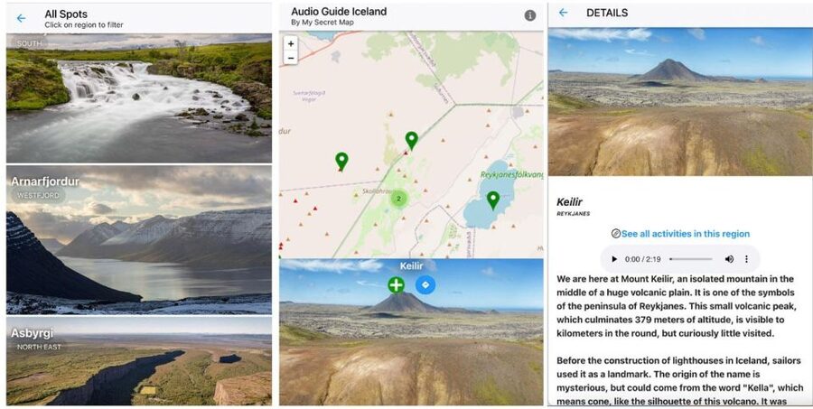 Iceland: Audioguide, Interactive map 200 spots ++ - What this audioguide experience actually feels like