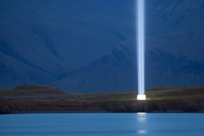 Imagine Peace Tower Tour on Viðey island | John Lennon tribute - Northern lights chances: why this trip can line up with aurora