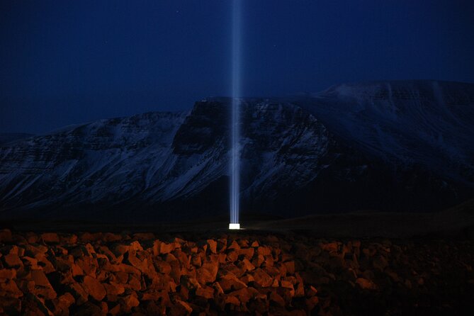 Imagine Peace Tower Tour on Viðey island | John Lennon tribute - The Imagine Peace Tower moment: light, peace story, and Yoko Ono narration