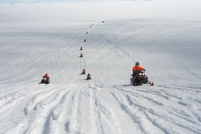Into the Glacier Combo: Snowmobiling + Langjökull Ice Cave - Snowmobile Ride Across the Ice: Speed, Safety, and Scenic Stops