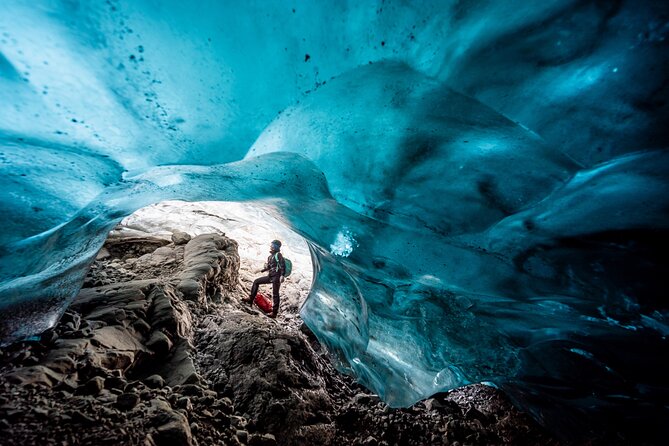 Jökulsárlón: Blue Ice Cave and a Long Glacier Hike - Gear and safety: crampons, harness, helmet, headlamps
