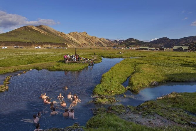 Landmannalaugar Hiking, Haifoss Waterfall and Hot Springs Tour - Landmannalaugar: the guided hike, lava, rhyolite, and the soak