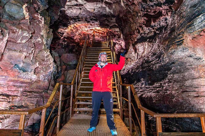Lava Caving Experience - Meeting at the Lava Tunnel office, then getting kitted up