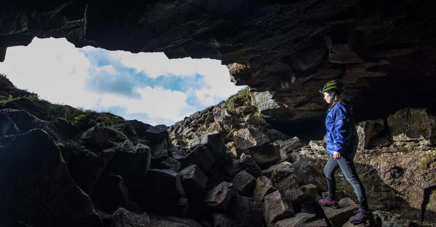 Leidarendi Cave: Lava Tunnel Caving from Reykjavik - Comfort and fitness: where you may hunch, crawl, or call it off