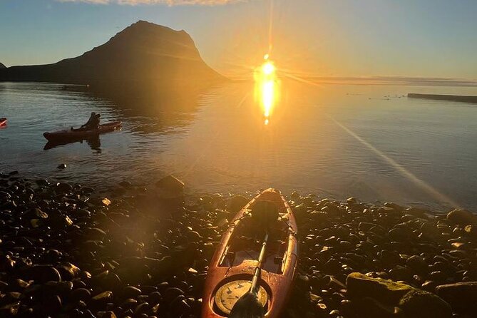 Midnight Sun Kayaking Adventure by Mt. Kirkjufell - Guides Who Keep It Personal, Not Cookie-Cutter