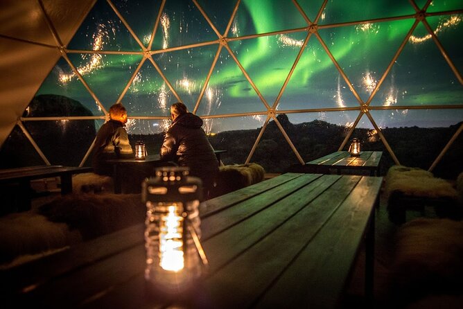 Northern Lights: Aurora Basecamp Observatory Guided Experience - The outdoor viewing area: benches, fire pits, and patience