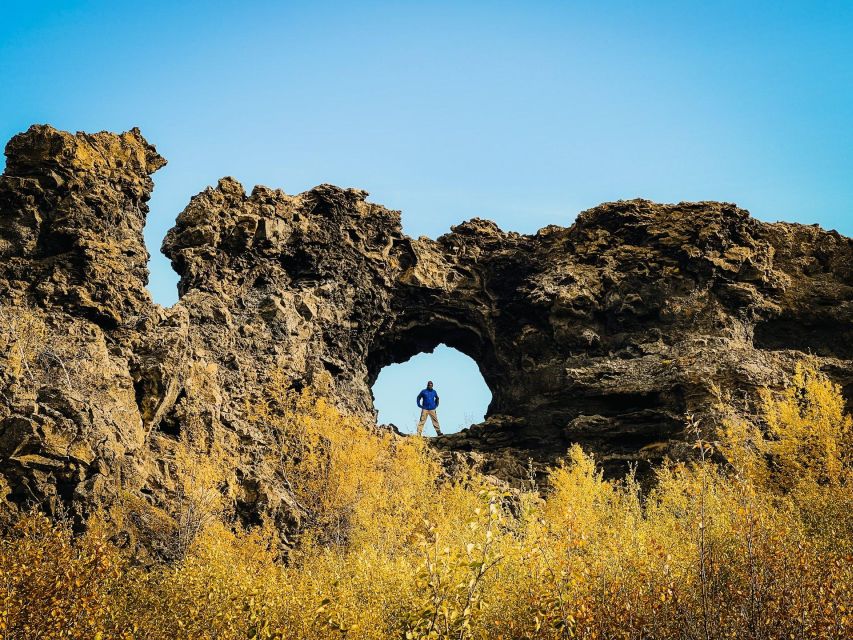 Port Akureyri: Godafoss Waterfall, Myvatn and Baths Tour - Dimmuborgir’s Lava Formations: The Place That Looks Like a Fantasy Map