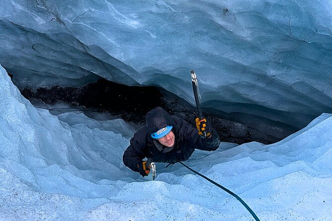 Private Extreme Encounter w/ ropes on Sólheimajökull Glacier - What you actually do: abseils, ice climbing, crevasses, and fixed lines