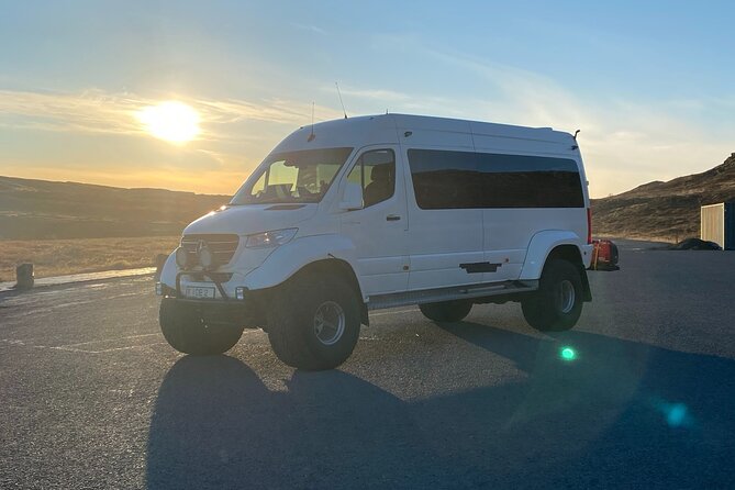 Private Golden circle and glacier super jeep tour from Reykjavik - Gullfoss Falls: milky power in a tight window