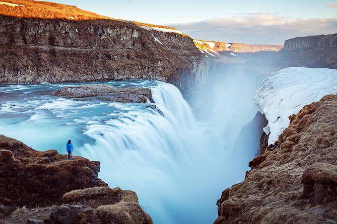 Private Golden Circle & Secret Lagoon tour from Reykjavik - Gullfoss Falls, close enough to feel it