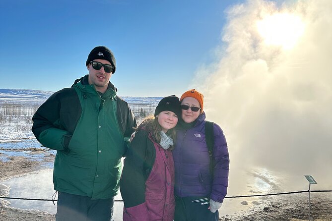 Private Golden Circle tour in a premium class car. - Geysir geothermal area and the Strokkur eruption rhythm (break included)