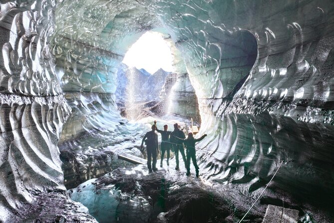 Private South Coast & Katla Ice Cave Tour in Iceland - Katla Ice Cave: helmet and crampons, plus a long walk inside the glacier