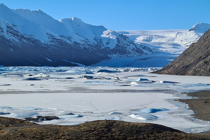Private Tour Höfn: Jokulsárlón , Diamond Beach, Secret Glacier - Fellsfjara and Diamond Beach: Black Sand, Ice-Stone Sparkle