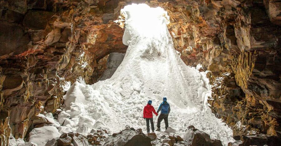 Raufarhólshellir Lava Tunnel: Underground Expedition - Gear Up: Helmets, Headlamps, and Winter Crampons