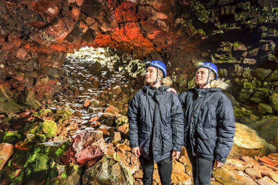 Raufarhólshellir Lava Tunnel: Underground Expedition - The Geology Lessons: Colors, Formations, and Cave Formation Stories