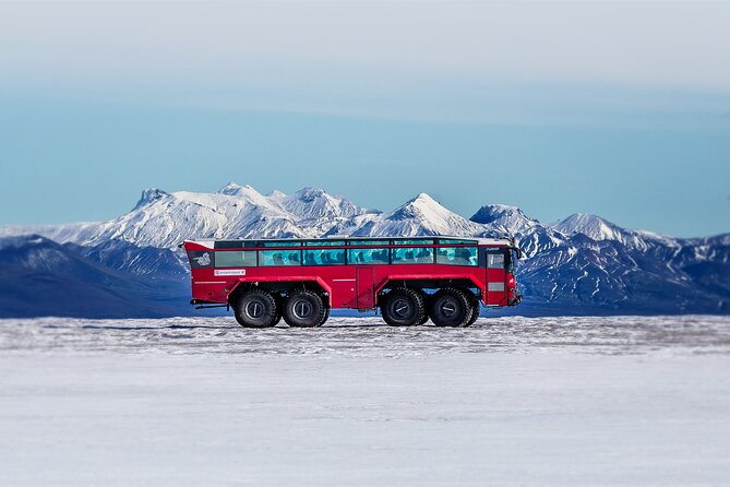 Red Glacier Monster Truck on Langjokull Glacier from Gulfoss - Photos and timing: when to slow down and when to move