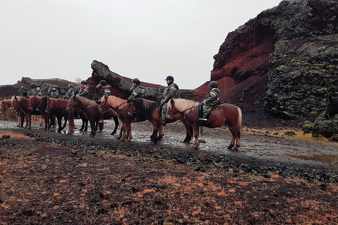 Red Lava Horse Riding Tour From Reykjavik - Hólmsheiði: your actual ride time and the two route options