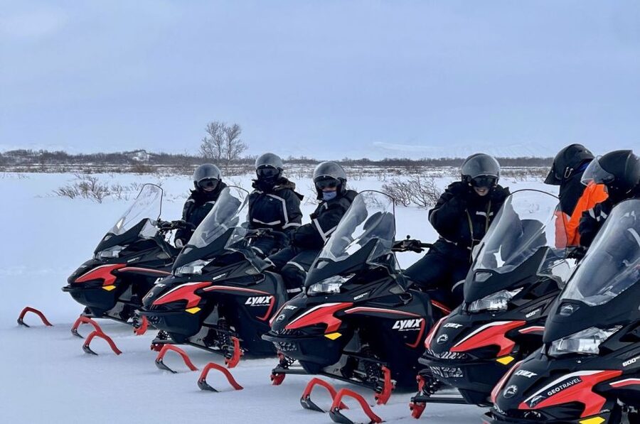 Reykjahlid: Snowmobile Adventure by Lake Mývatn - The briefing: how they teach you to drive on snow