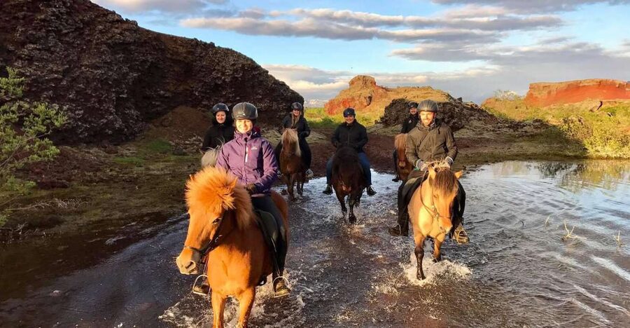 Reykjavik: Evening Sleipnir Horse Riding Tour with Pickup - Evening Pickup and the Small-Group Pace Near Reykjavik
