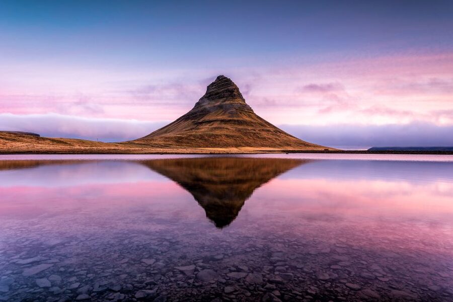 Kirkjufell at dusk, Sn&aelig;fellsnes