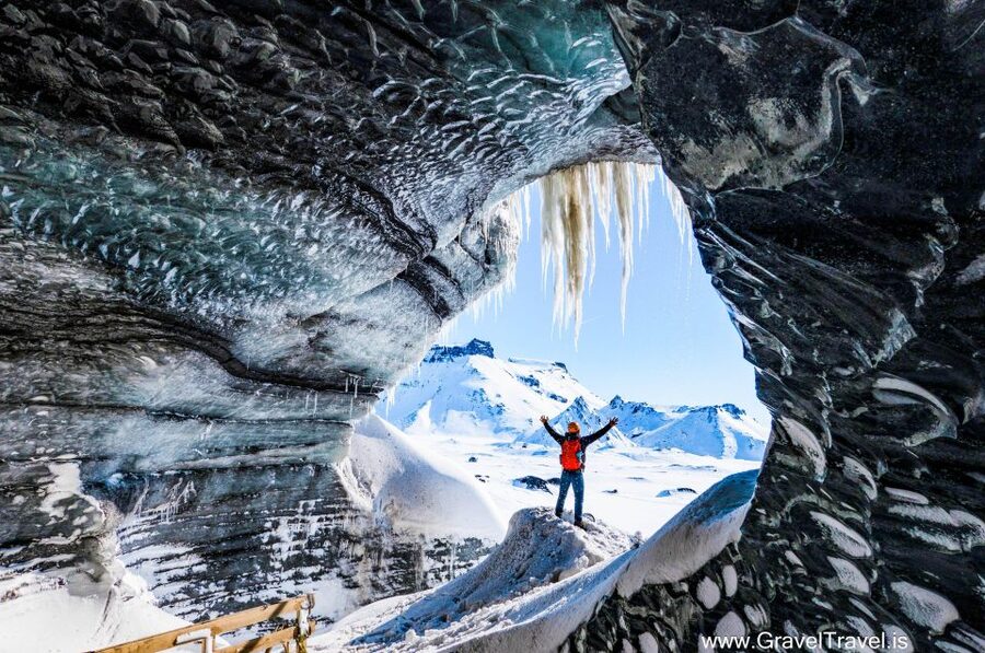 Reykjavik: South Coast and Katla Ice Cave Small Group Tour - Skógafoss and Seljalandsfoss, two waterfalls with very different vibes