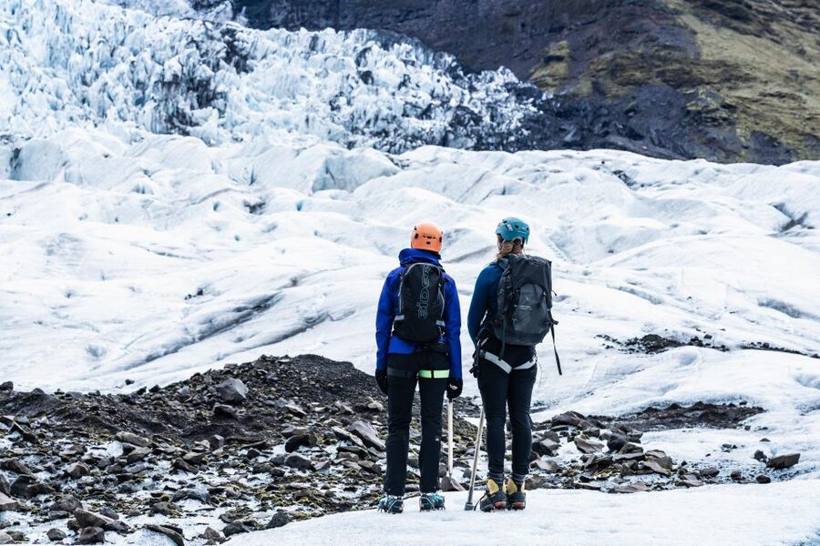 Skaftafell: Half-Day Vatnajökull National Park Glacier Hike - Crampons and safety briefing, done before the hard part