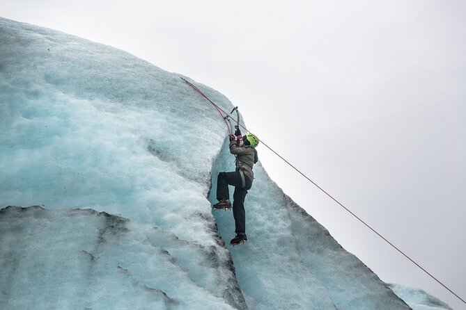 Skaftafell Ice Climbing & Glacier Hike - Ice wall climbing: how beginners feel safe, and how experts still get challenged