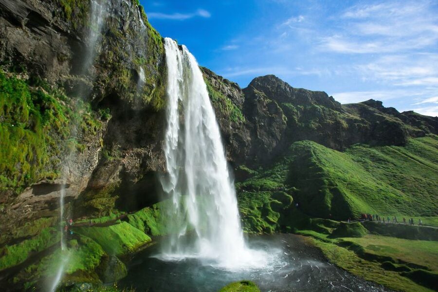 South Coast Classic: Full-Day Tour from Reykjavik - Skógafoss viewpoint steps: a waterfall that earns the climb
